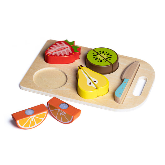 Set de Frutas para Cortar de Madera - Juguete Educativo Montessori, a Partir de 12 Meses